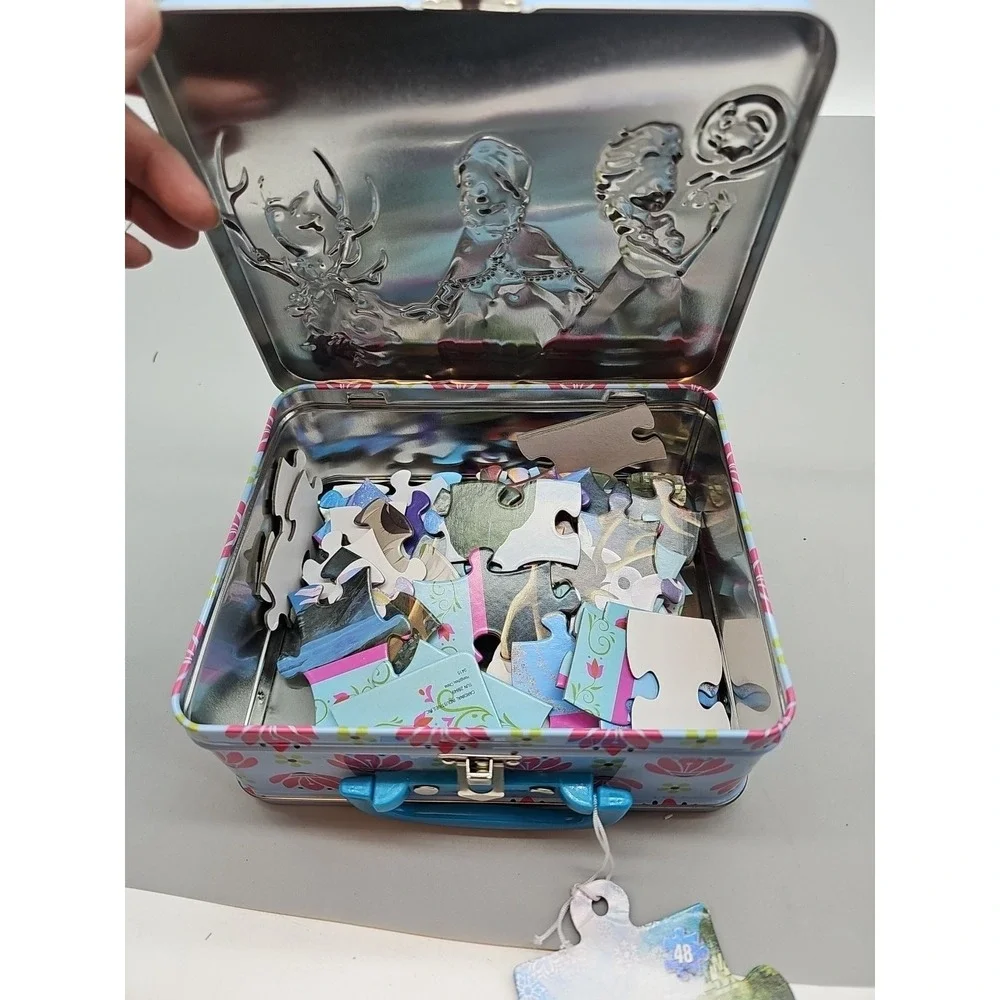 Disney Frozen 2 48 Piece Jigsaw Puzzle Metal Tin Lunch Box 15